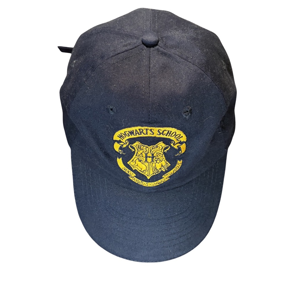 Harry Potter Hogwarts Hat Warner Bros Adjustable Strapback Cap Blue